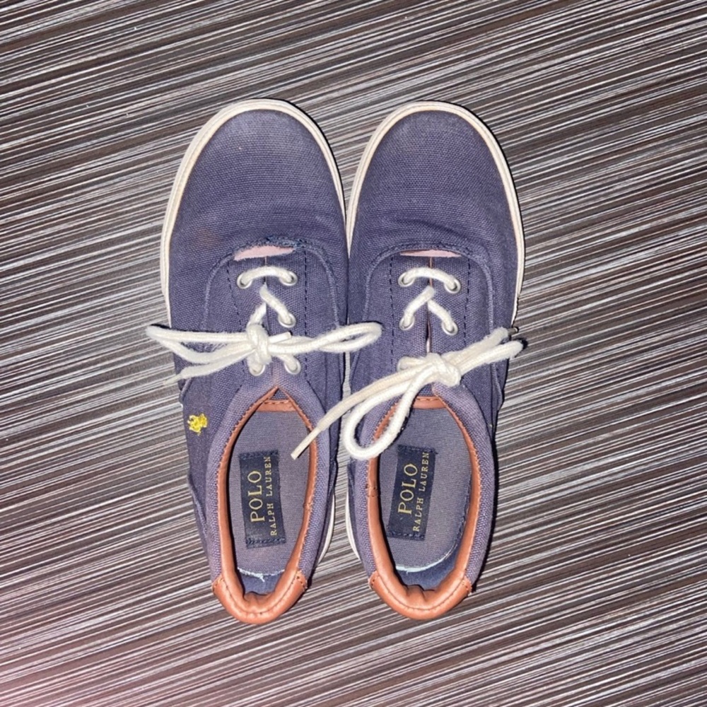 Ralph Lauren shoes sneakers boy’s size 3 navy blue